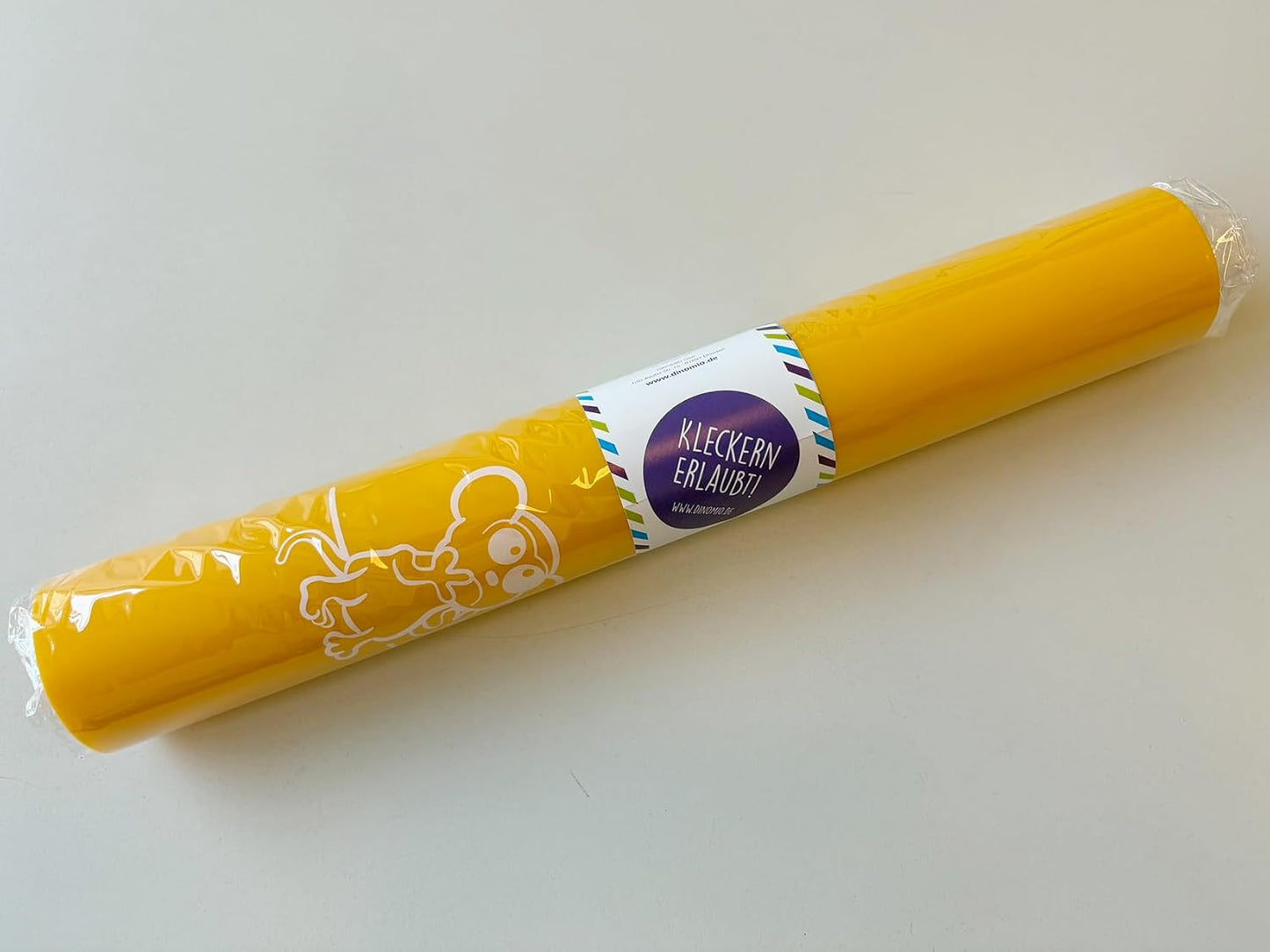 Silikon Platzdeckchen Tischset für Kinder (Schule, Essen, Basteln) - Zirkus Löwe gelb