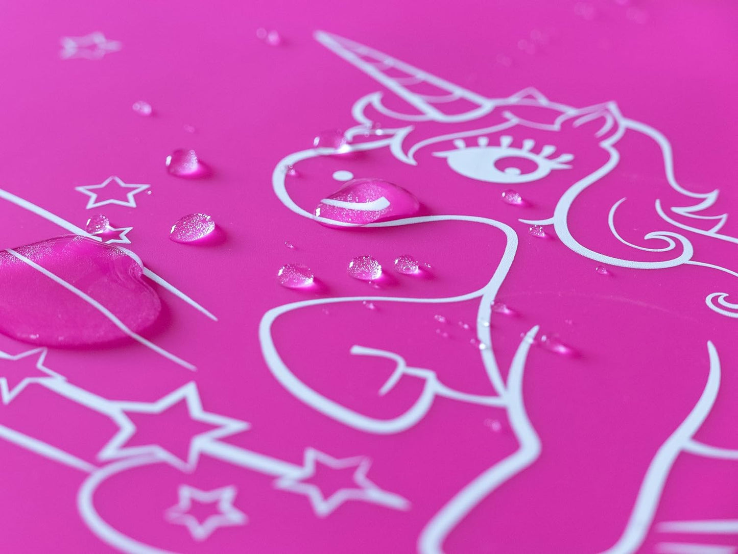 Unicorn silicone table mat purple